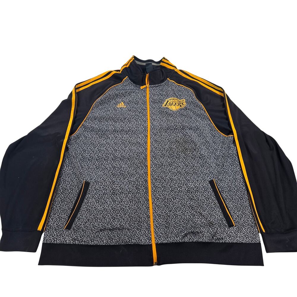 Adidas Los Angeles Lakers Static Full Zip Track Jacket Men's Size 2XL